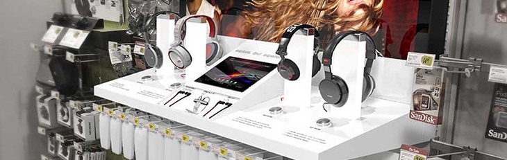 Electronic product display