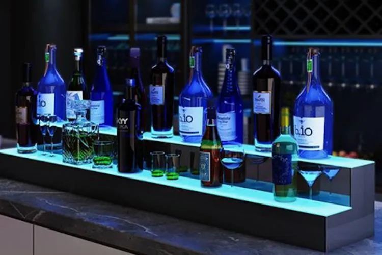 Application effect of wine bottle display stand Application effect of wine bottle display stand